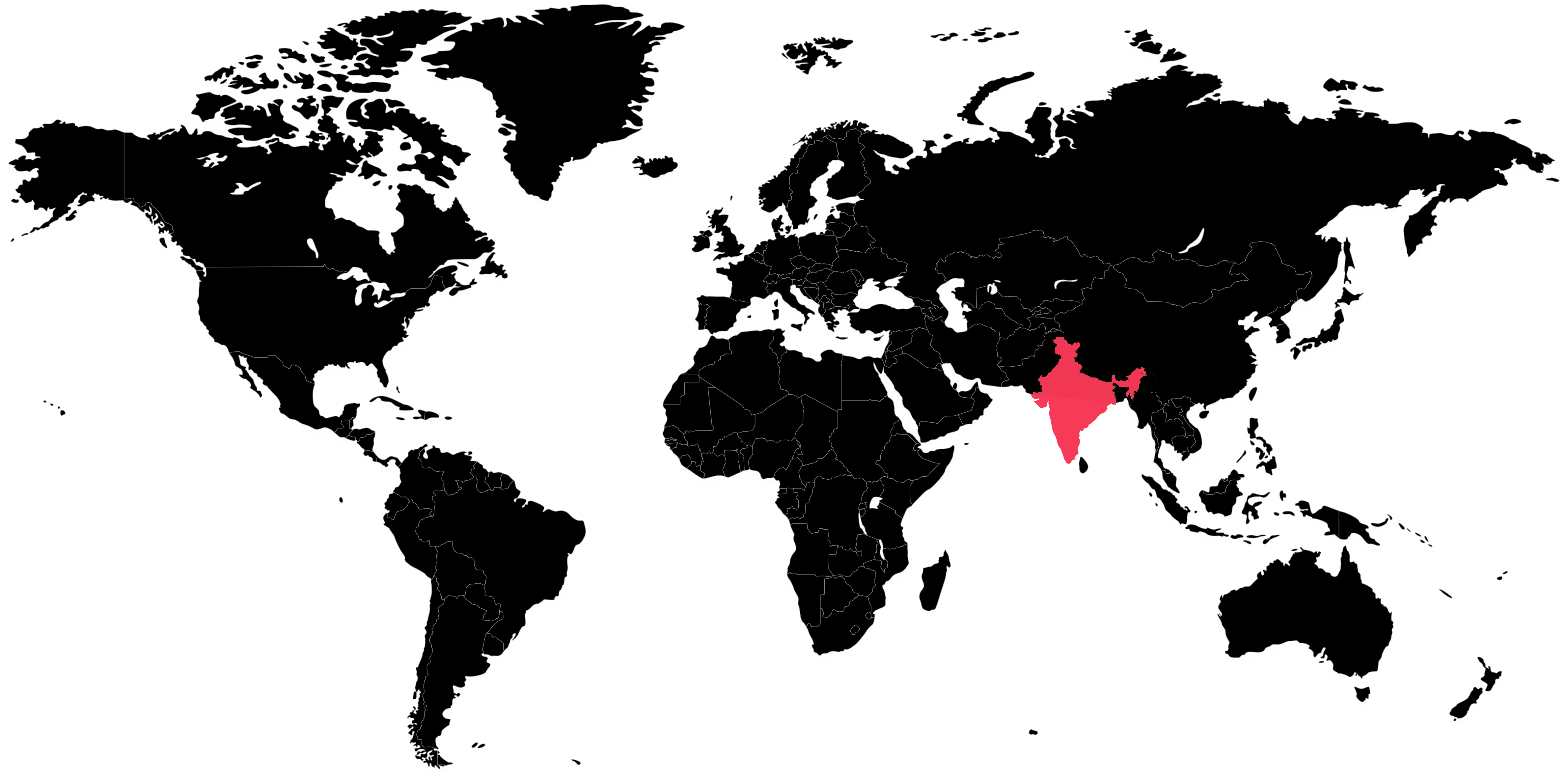 World map showing Impacto office locations
